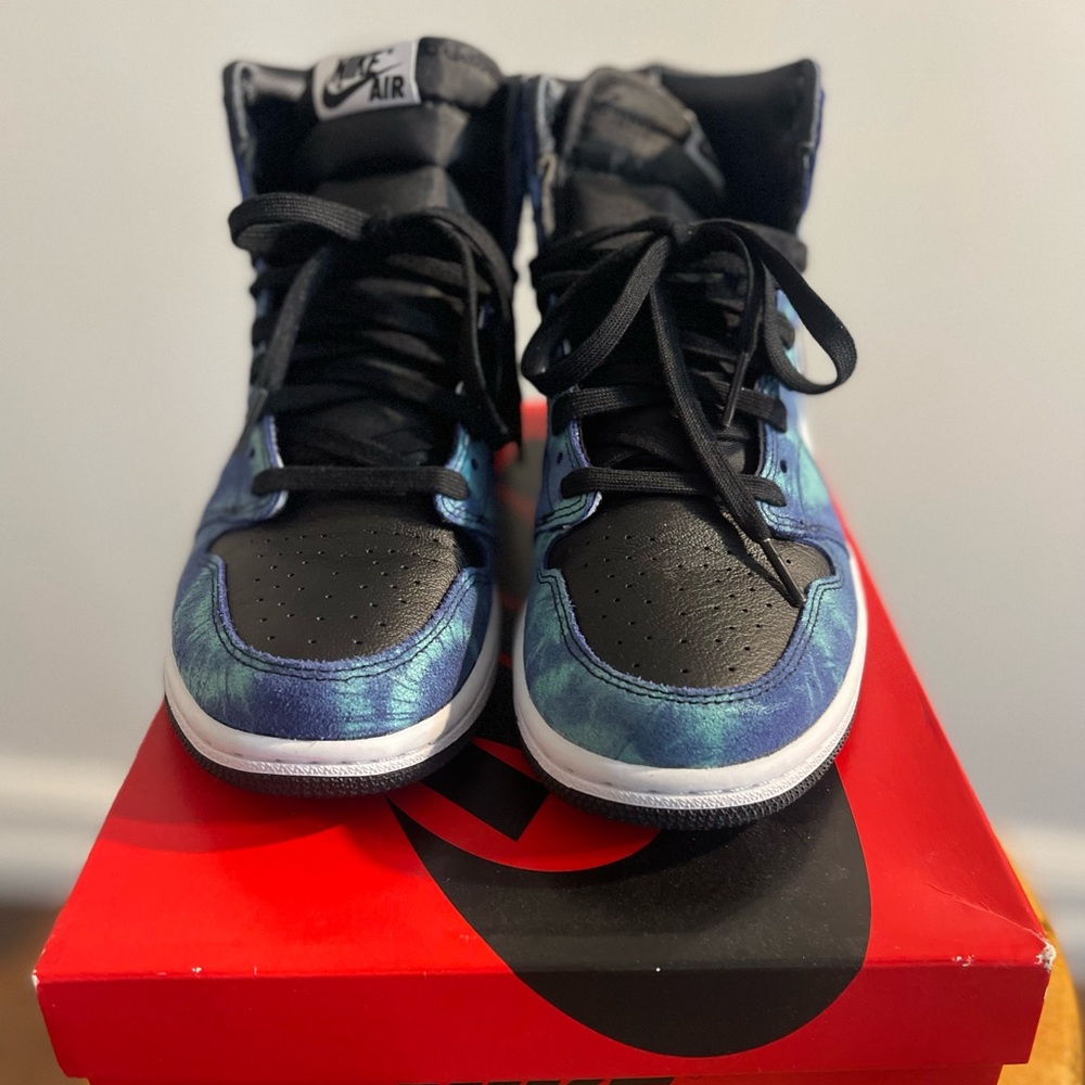Nike Blue and Black High-Top Sneakers